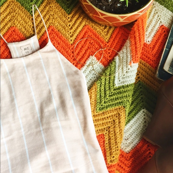 Me to We Neutral Toned Striped Tank - Picture 6 of 10